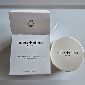 Elvis + Elvin Hyaluronic Loose Powder Foundation 0.35 oz Shade Light Beige NIB